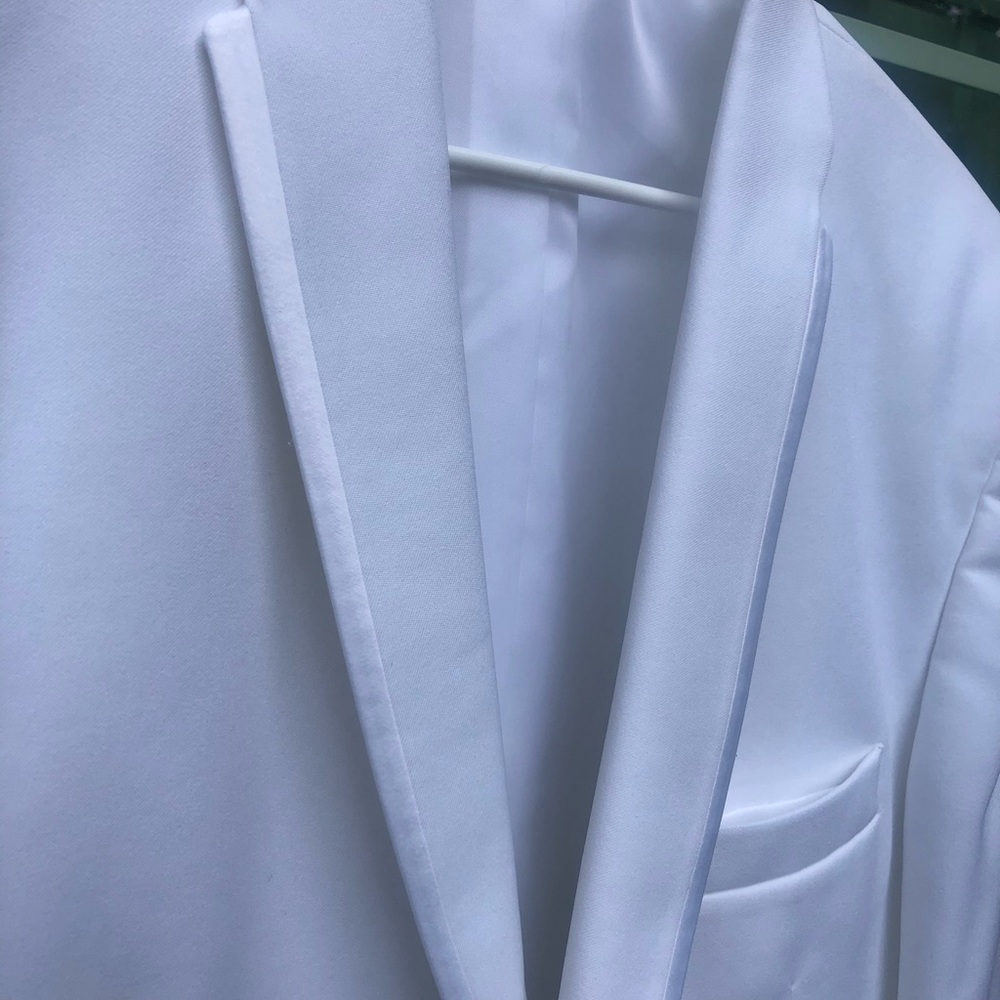 All white men tailor suit jacket